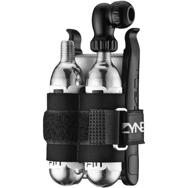 Lezyne Twin Drive komplekts | 2x16g CO2 | Gaiši pelēks