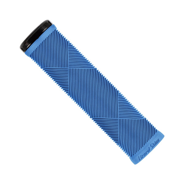 Lizard Skins Strata Single Clamp Lock-On stūres rokturi | Deja Blue