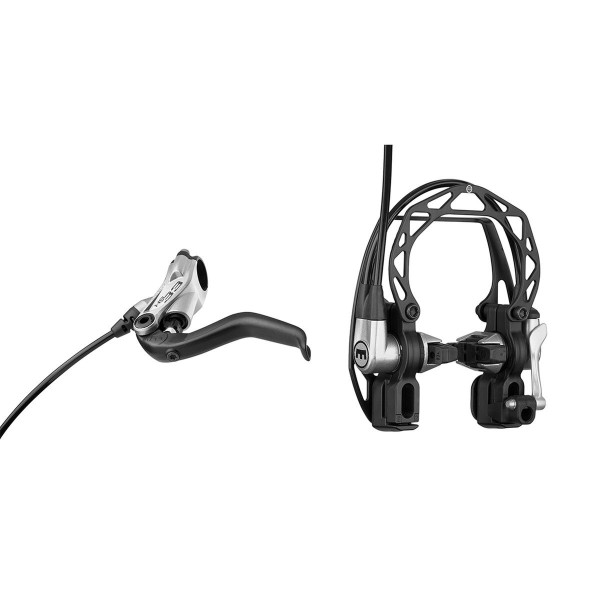 Magura HS33 hidrauliskie V-veida bremzes | 2 pirksti | Sudraba krāsā