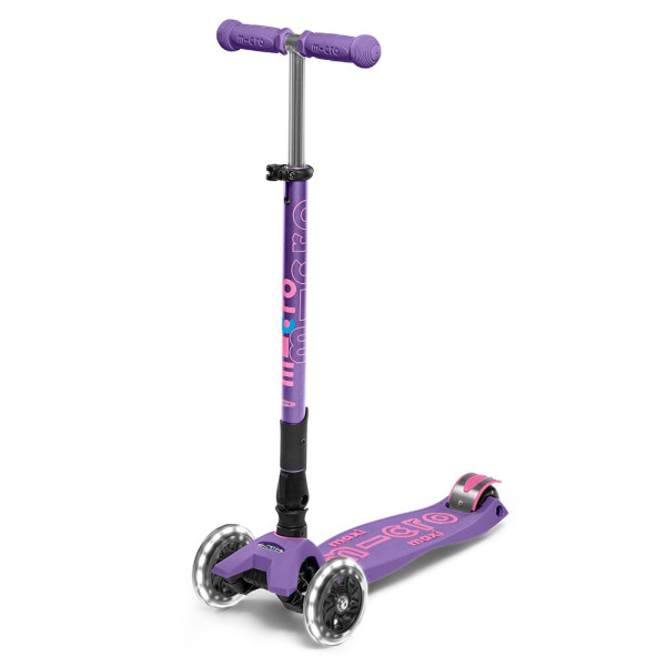 Maxi Micro Deluxe LED saliekamais skrejritenis | Violeta
