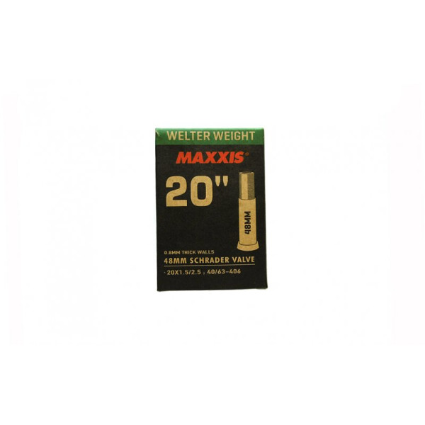 Maxxis Welter Weight 20 x 1.50/2.50 kamera | AV 48 mm Maxxis Welter Weight 20 x 1.50/2.50 kamera | AV 48 mm