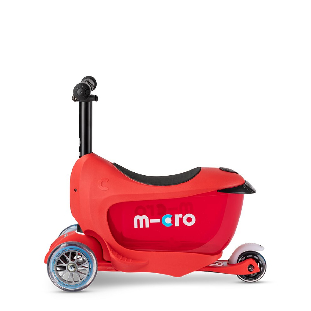 Micro Mini2go Deluxe skrejritenis | Sarkans