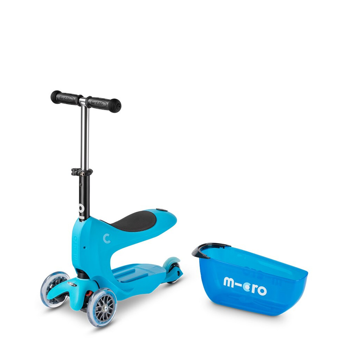 Micro Mini2go Deluxe Plus skrejritenis | Zils