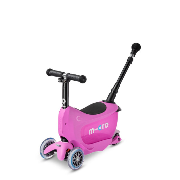 Micro Mini2go Deluxe Plus skrejritenis | Rozā krāsā