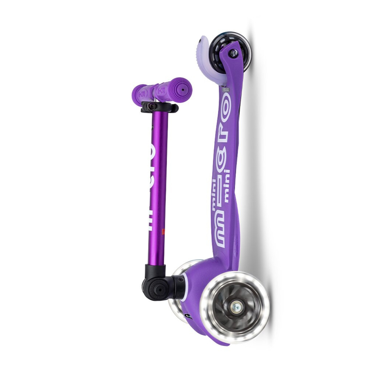 Mini Micro Deluxe LED saliekamais skrejritenis | Violeta