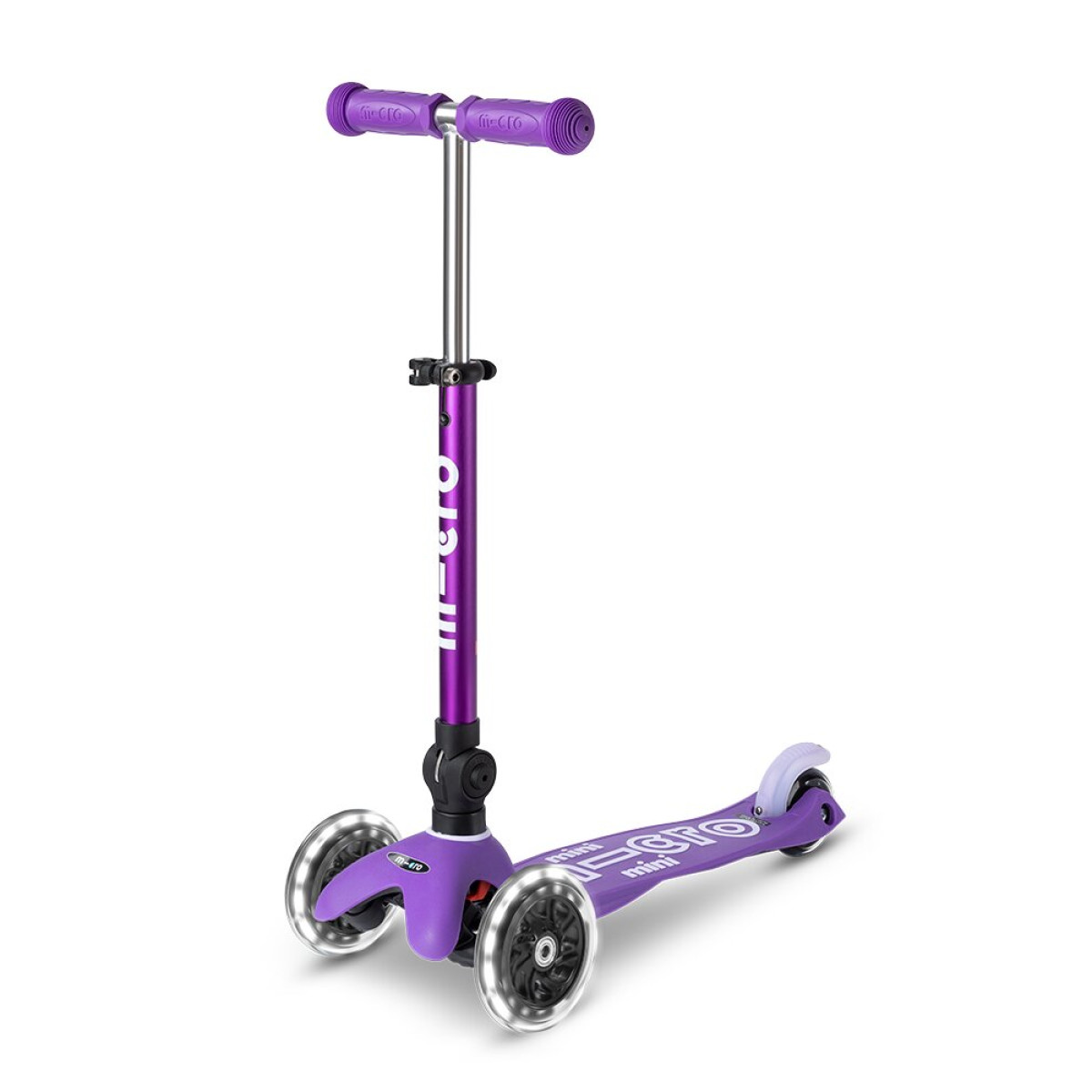 Mini Micro Deluxe LED saliekamais skrejritenis | Violeta