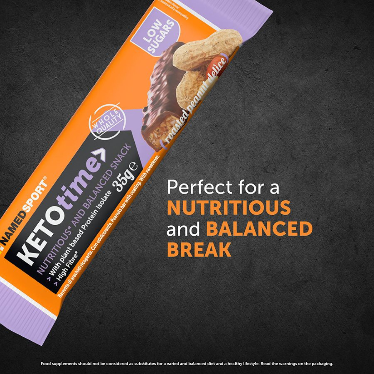 NamedSport KETOtime batoniņš | 35 g | Roasted Peanut Delice