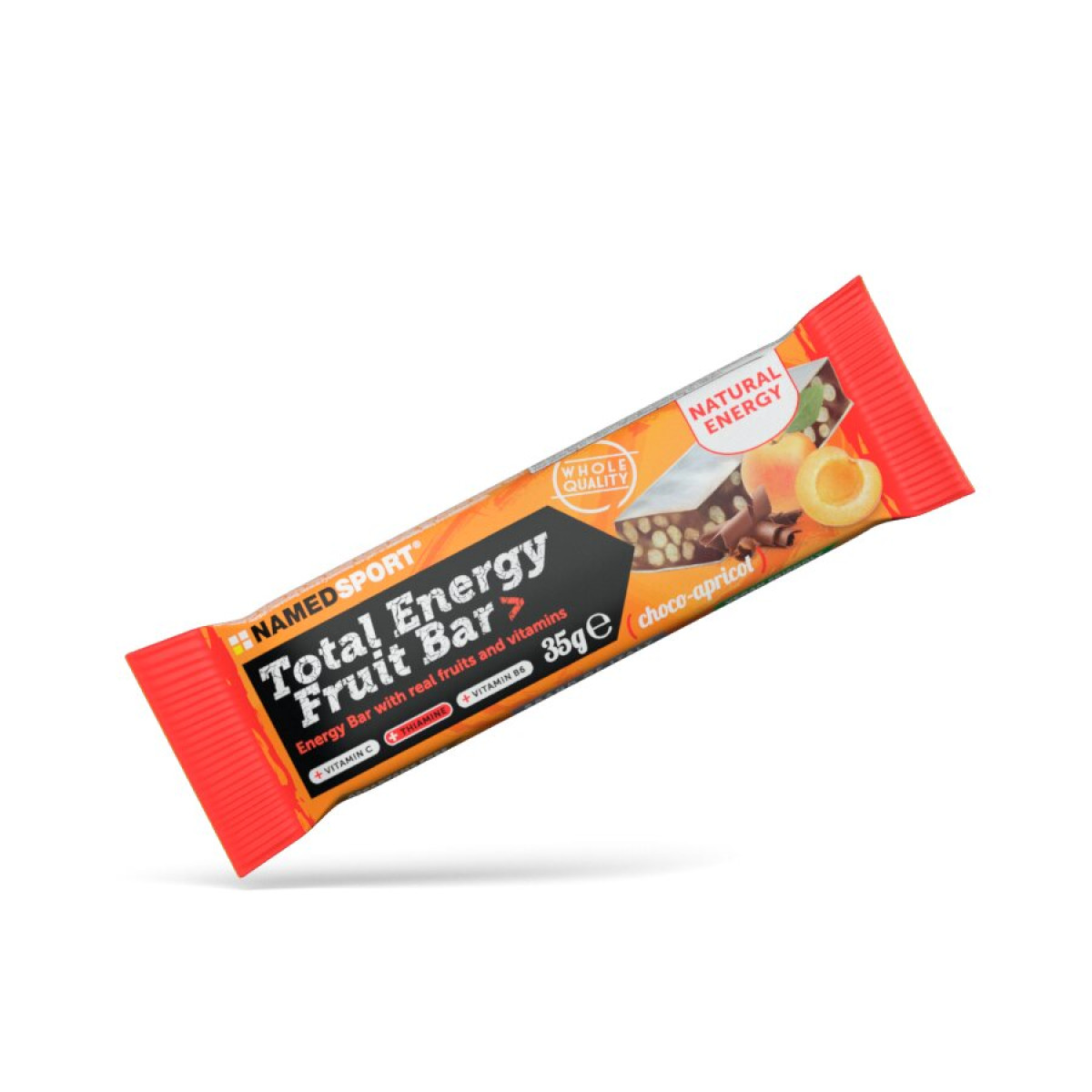 NamedSport Total Energy Fruit Choco Apricot enerģijas batoniņš, 35 g 