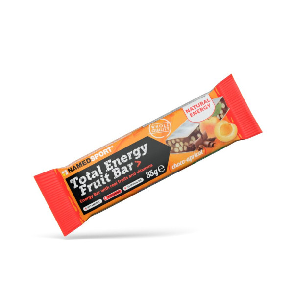 NamedSport Total Energy Fruit Choco Apricot enerģijas batoniņš, 35 g 