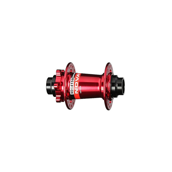Novatec XD641SB/A-15 priekšējā rumba | 6 bultskrūvju | 15x100 mm | Sarkana