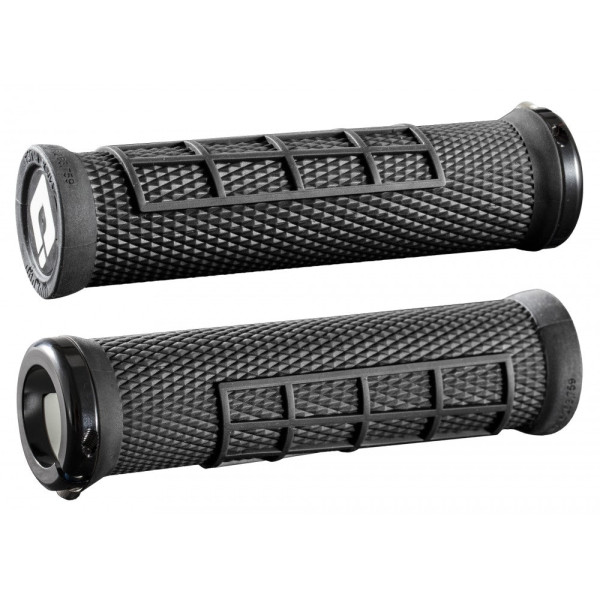 ODI Elite Flow V2.1 Lock-On stūres rokturi | Melni