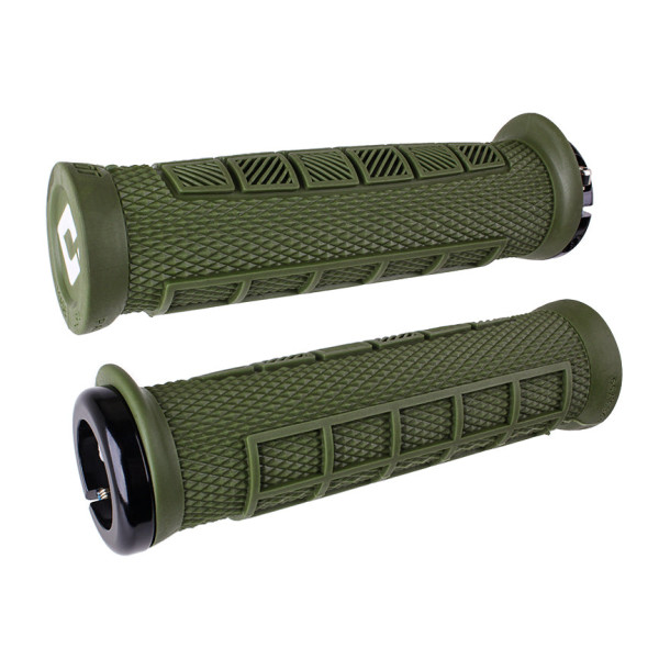 ODI Elite Pro V2.1 Lock-On stūres rokturi | Army Green