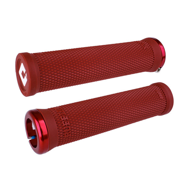 ODI Ruffian V2.1 Lock-On stūres rokturi | Red
