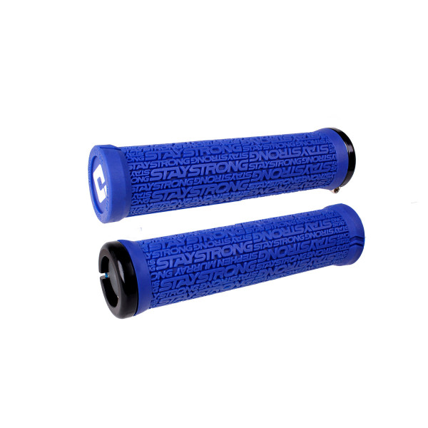 ODI Stay Strong Reactiv V2.1 Lock-On stūres rokturi | Blue