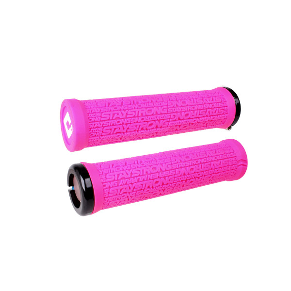 ODI Stay Strong Reactiv V2.1 Lock-On stūres rokturi | Pink