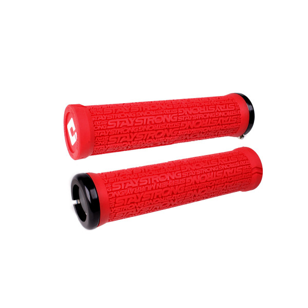 ODI Stay Strong Reactiv V2.1 Lock-On stūres rokturi | Red