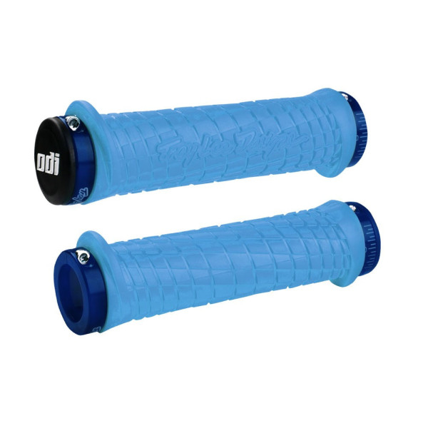 ODI Troy Lee Designs Lock-On stūres rokturi | Aqua - zils ODI Troy Lee Designs Lock-On stūres rokturi | Aqua - zils