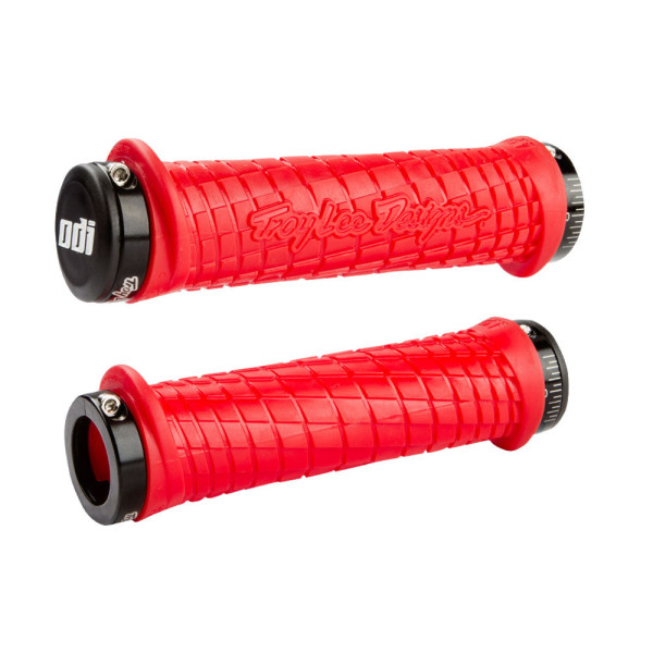 ODI Troy Lee Designs Lock-On stūres rokturi | TLD Red - melns