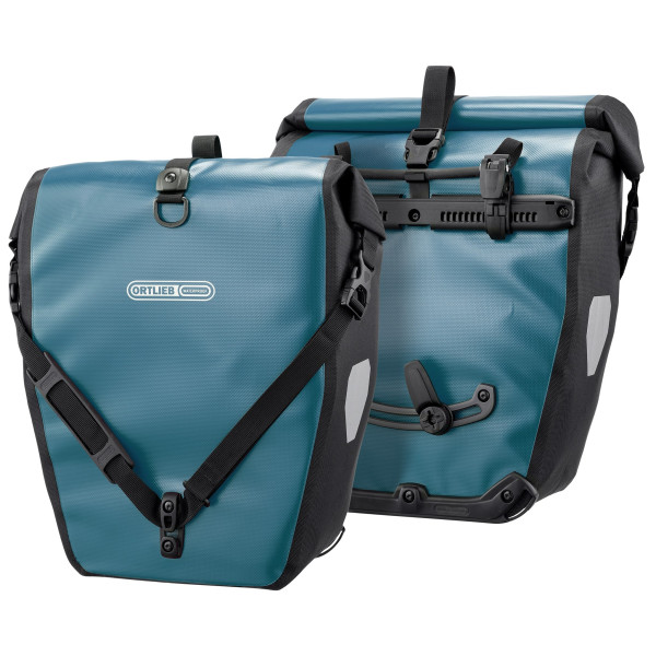 ORTLIEB Back-Roller velosipēda bagāžnieka somas | QL2.1 | 2x20 L | Petrol ORTLIEB Back-Roller velosipēda bagāžnieka somas | QL2.1 | 2x20 L | Petrol