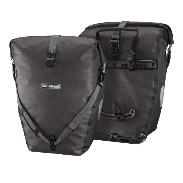 ORTLIEB Back-Roller Plus CR velosipēda bagāžnieka somas | QL2.1 | 2x20 L | Granite ORTLIEB Back-Roller Plus CR velosipēda bagāžnieka somas | QL2.1 | 2x20 L | Granite
