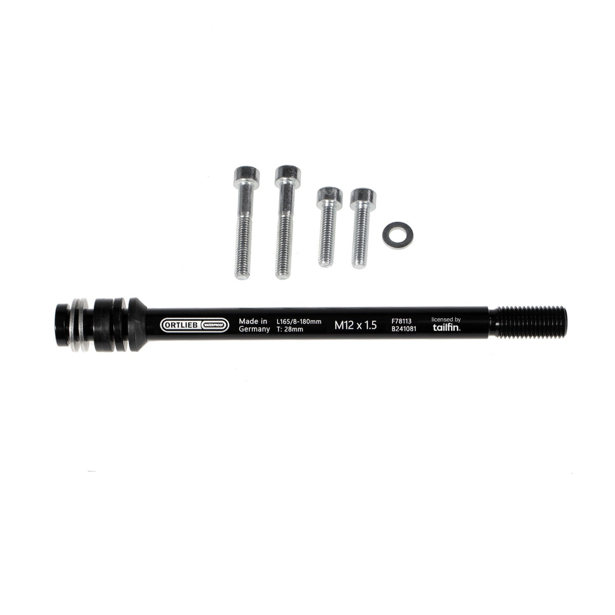Ortlieb Thru Axle M6-Connector - aizmugurējā riteņa ass | Thru Axle | M12 x 1.5