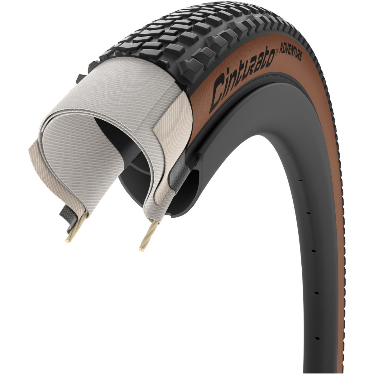 Pirelli Cinturato Adventure TLR 28" ProWALL Pro Compound salokāmā riepa | Tan-Wall