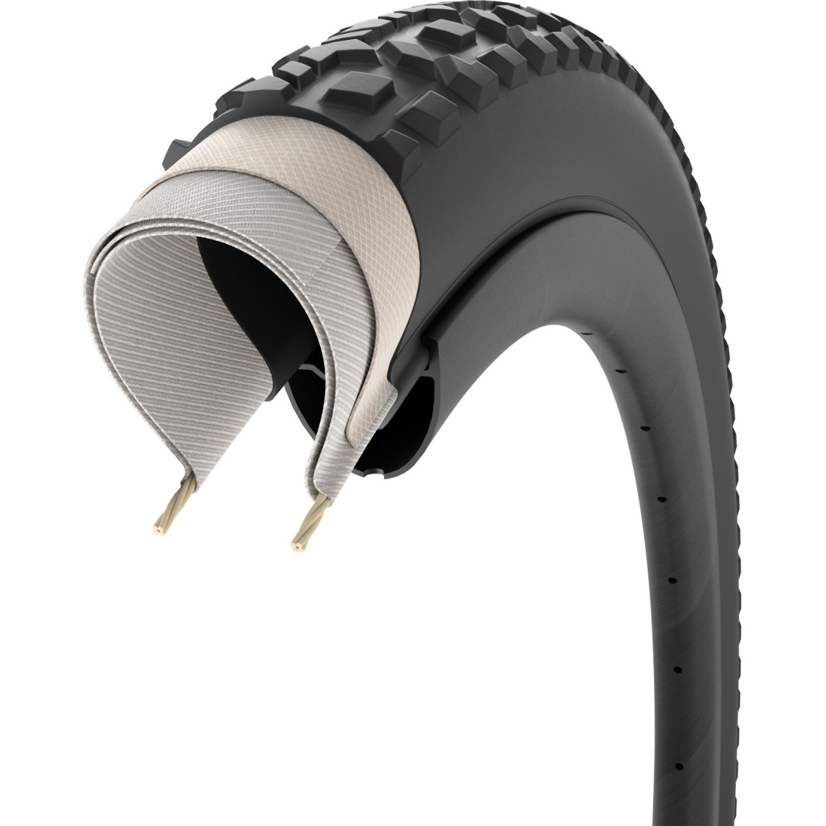 Pirelli Cinturato Gravel M TLR 27.5" TechWALL SpeedGRIP salokāmā riepa | Black