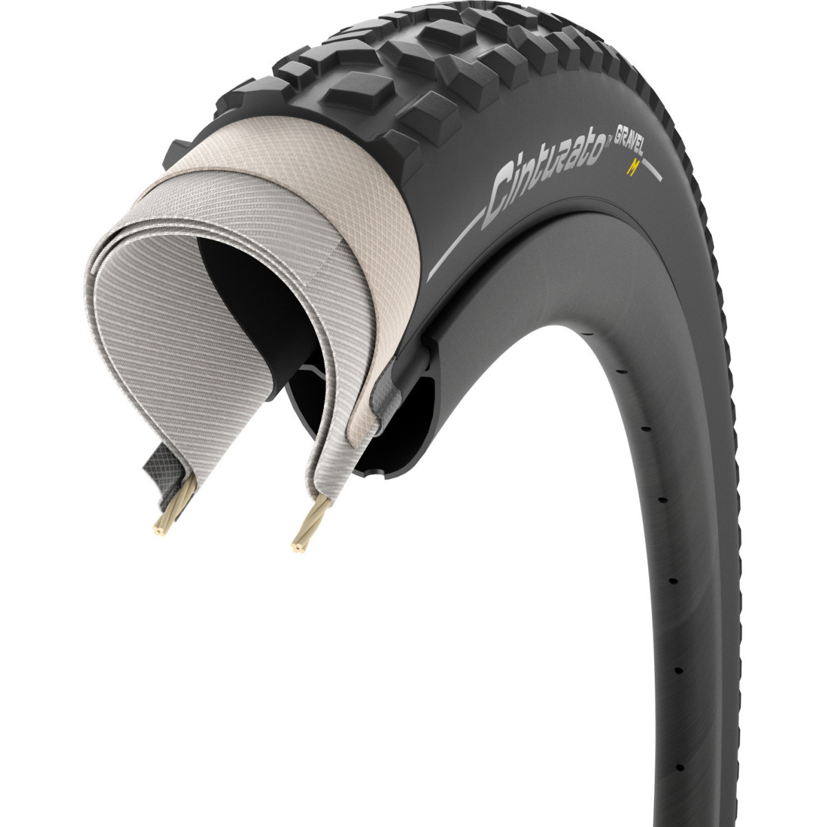 Pirelli Cinturato Gravel M TLR 27.5" TechWALL SpeedGRIP salokāmā riepa | Black