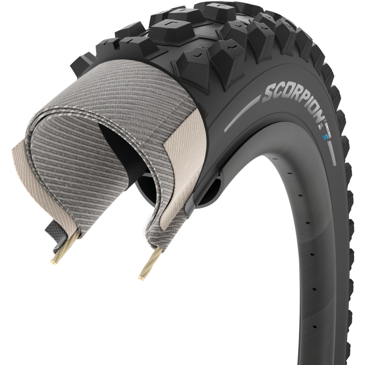 Pirelli Scorpion Enduro S TLR 29" ProWALL SmartGRIP Gravity salokāmā riepa | Tan-Wall