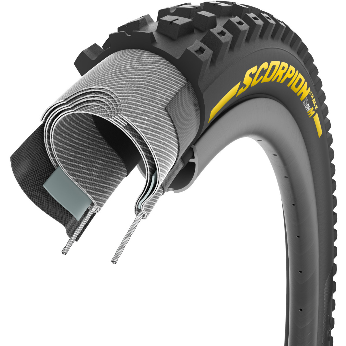 Pirelli Scorpion Race M TLR 29" DualWall+ SmartEVO DH salokāmā riepa | Yellow Label