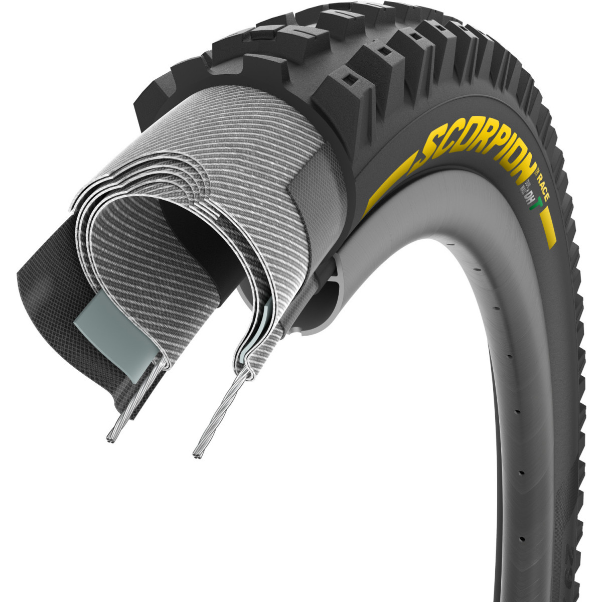 Pirelli Scorpion Race S TLR 29" DualWall+ SmartEVO DH salokāmā riepa | Yellow Label