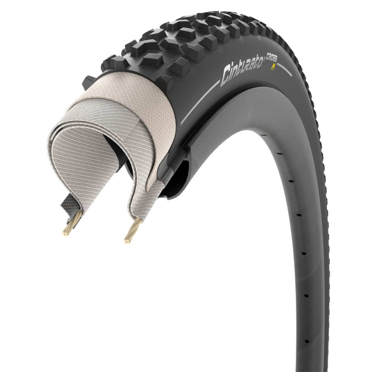 Pirelli Tire Cinturato Cross M TLR 28" TechWALL SpeedGRIP salokāmā riepa | Black