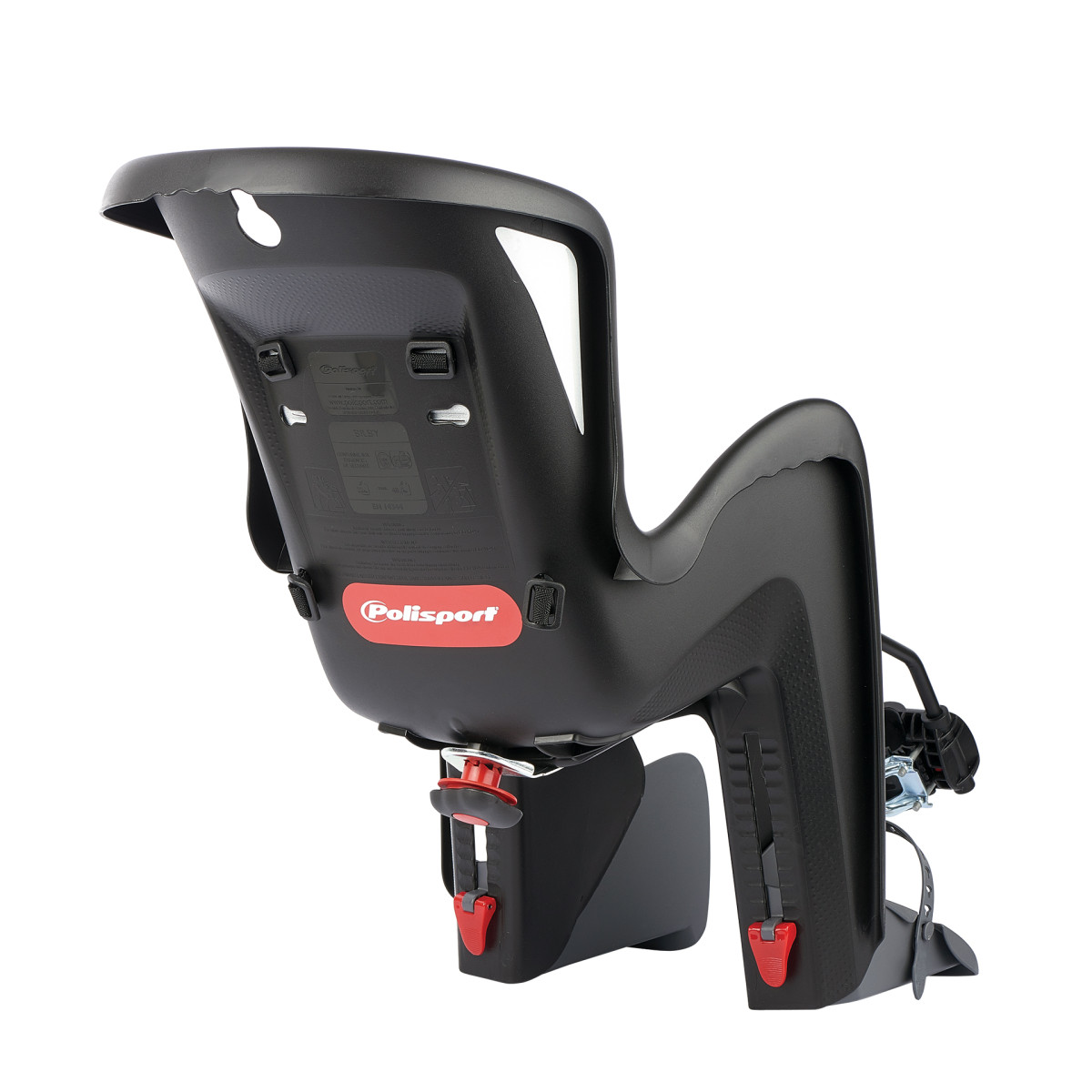 Polisport Bilby Maxi FF 26-28" bērnu velokrēsls | Black - Dark Grey