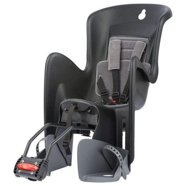 Polisport Bilby Maxi RS 26-28" bērnu velokrēsls | Black - Dark Grey