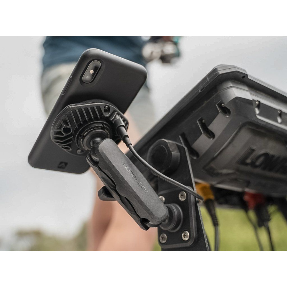 Quad Lock® 360 bāze - plakana taisnstūra ar 4 caurumiem