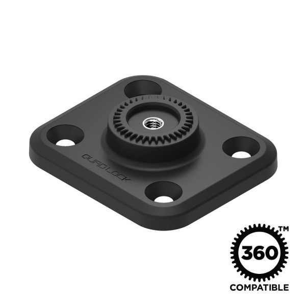 Quad Lock® 360 bāze - plakana taisnstūra ar 4 caurumiem Quad Lock® 360 bāze - plakana taisnstūra ar 4 caurumiem
