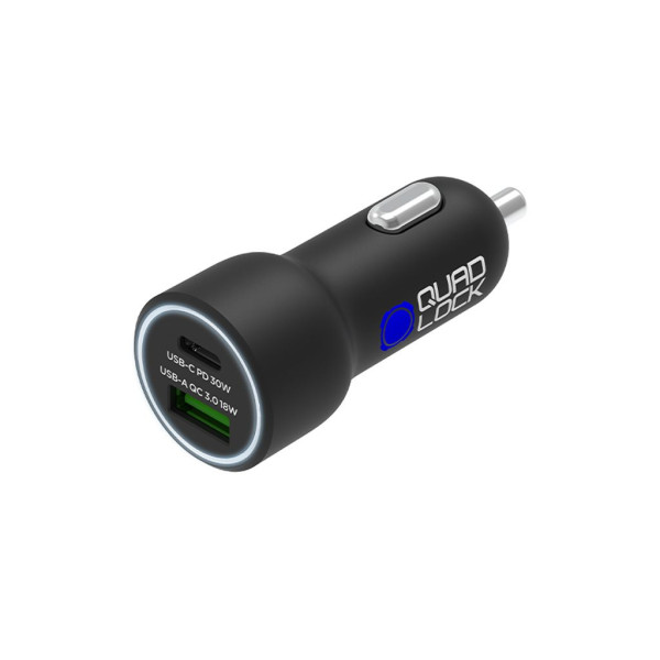 Quad Lock® Dual USB 12V auto lādētājs