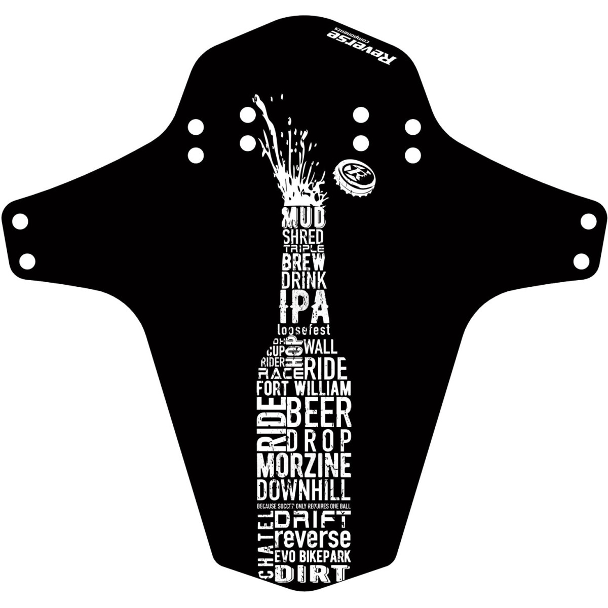 Reverse Bottle dubļu sargs | Black - White
