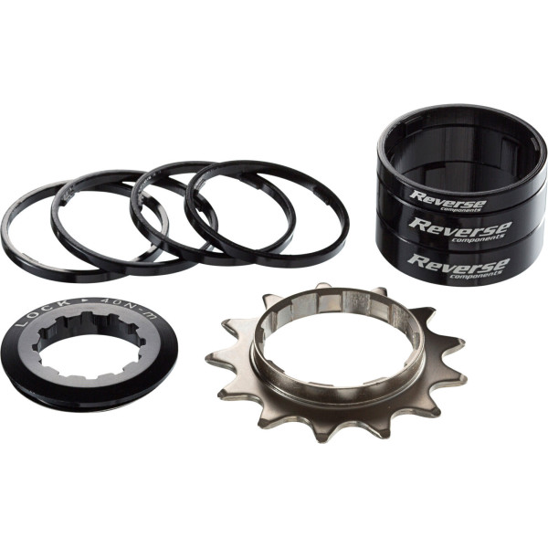 Reverse Components vienātruma pārejas komplekts | Shimano HG | Black Reverse Components vienātruma pārejas komplekts | Shimano HG | Black