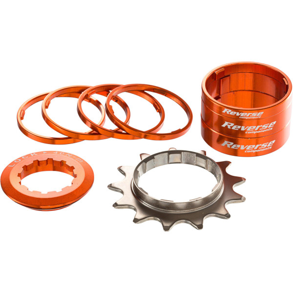 Reverse Components vienātruma pārejas komplekts | Shimano HG | Orange Reverse Components vienātruma pārejas komplekts | Shimano HG | Orange
