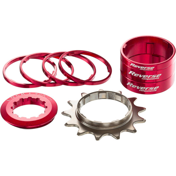 Reverse Components vienātruma pārejas komplekts | Shimano HG | Red Reverse Components vienātruma pārejas komplekts | Shimano HG | Red