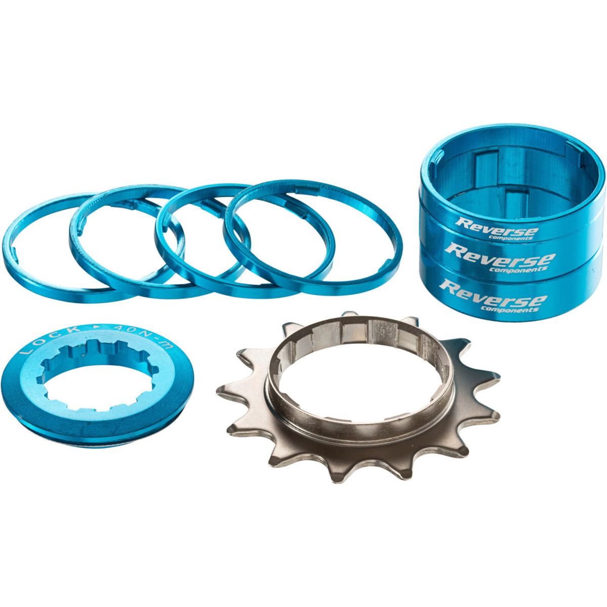 Reverse Components vienātruma pārejas komplekts | Shimano HG | Sky Blue
