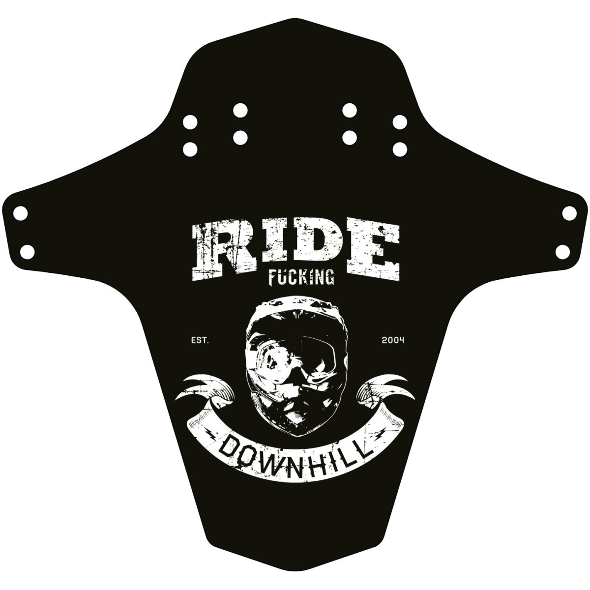 Reverse Ride Fucking Downhill dubļu sargs | Black - White