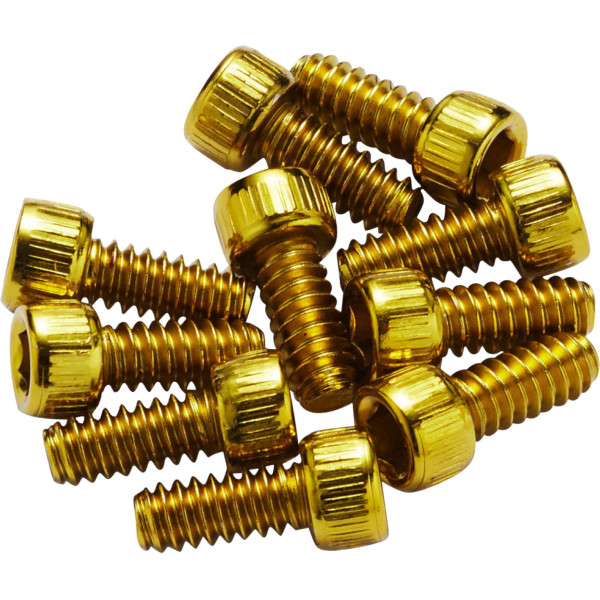 Reverse Components Steel Medium 11 mm skrūves Escape Pro, Black One, Base pedāļiem | Zelta krāsā