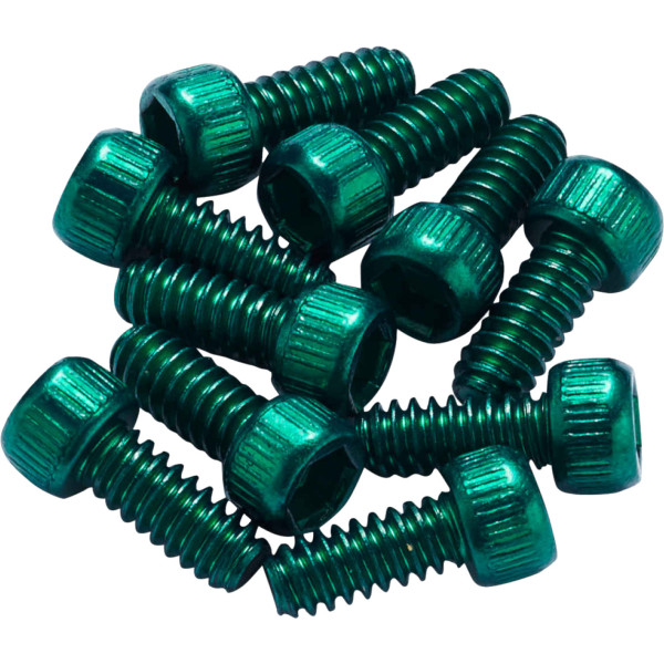 Reverse Components Steel Medium 11 mm skrūves Escape Pro, Black One, Base pedāļiem | Zaļa