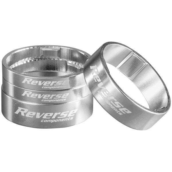 Reverse Components Ultra Light starplikas | 5/10mm | Sudrabs | 4 gab. Reverse Components Ultra Light starplikas | 5/10mm | Sudrabs | 4 gab.
