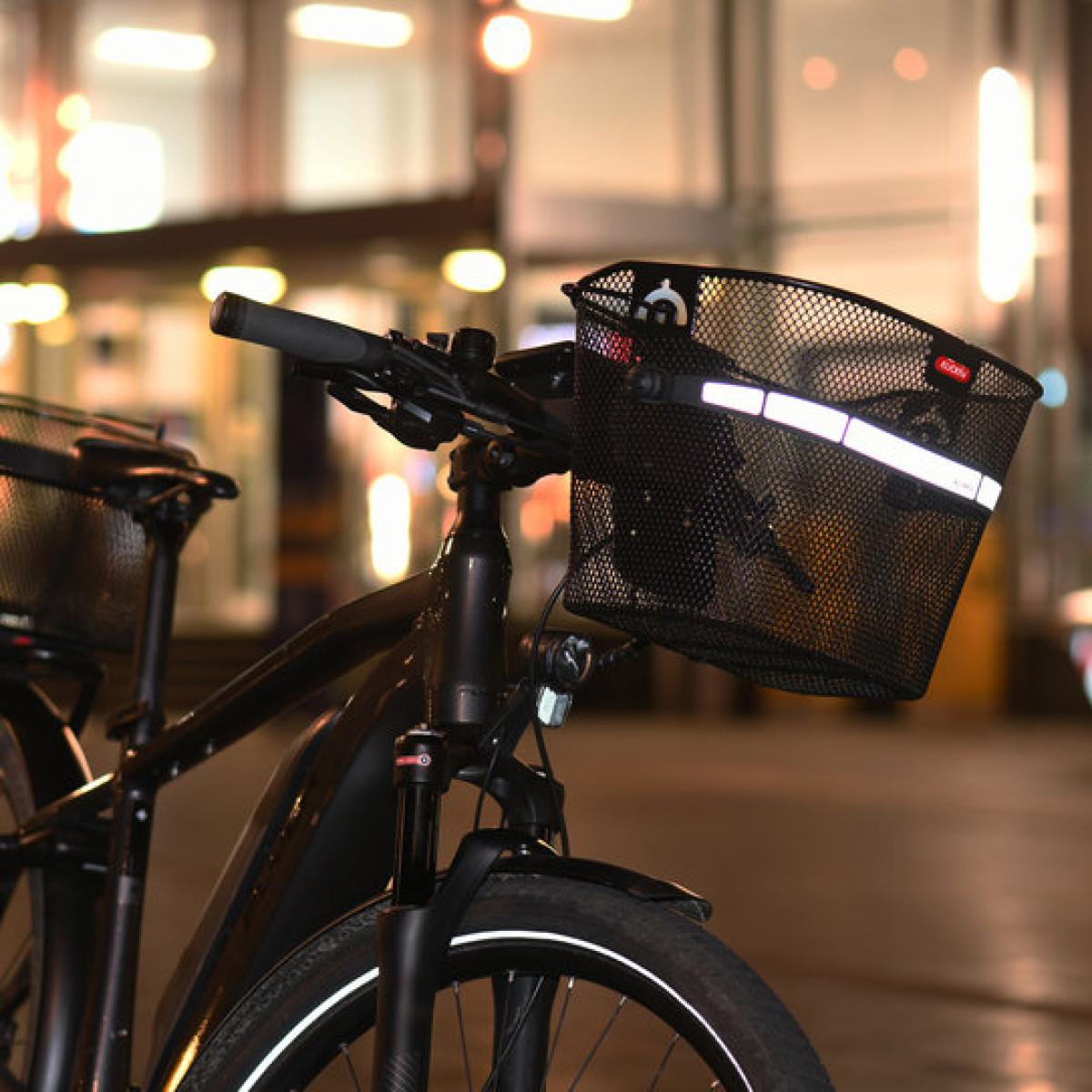 Rixen & Kaul KLICKfix Uni stūres velosipēda grozs | Black