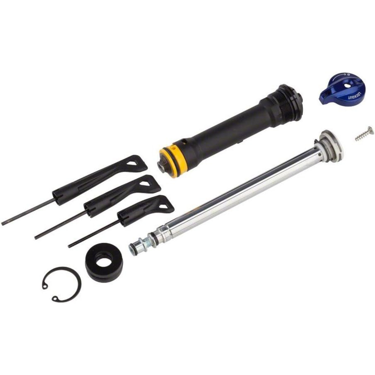 RockShox dakšas amortizatora montāžas komplekts | Crown Turnkey 26/27.5/29 80-100mm | 30 Gold A1