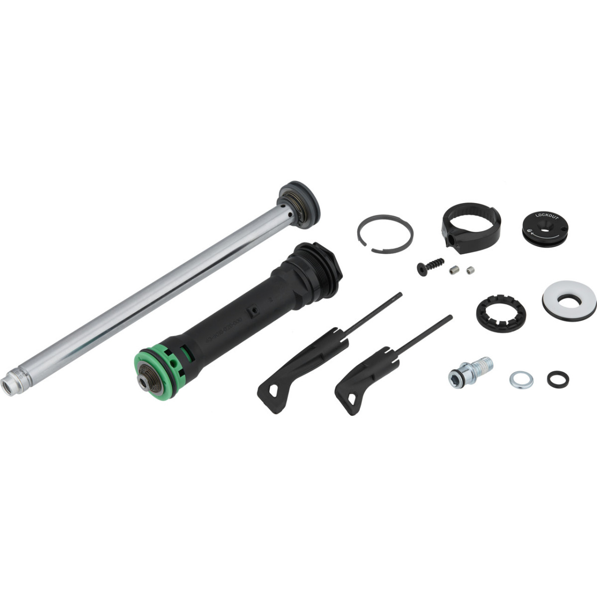 RockShox dakšas amortizatora montāžas komplekts | Remote 17mm Turnkey | 27/29 - Judy Silver A1+ / 30 Silver A3+ (2018+)