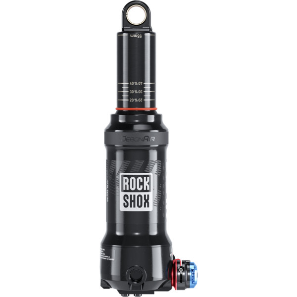 Rockshox Deluxe Nude RLC3 Debon Air aizmugurējais amortizators | Trunnion Rockshox Deluxe Nude RLC3 Debon Air aizmugurējais amortizators | Trunnion